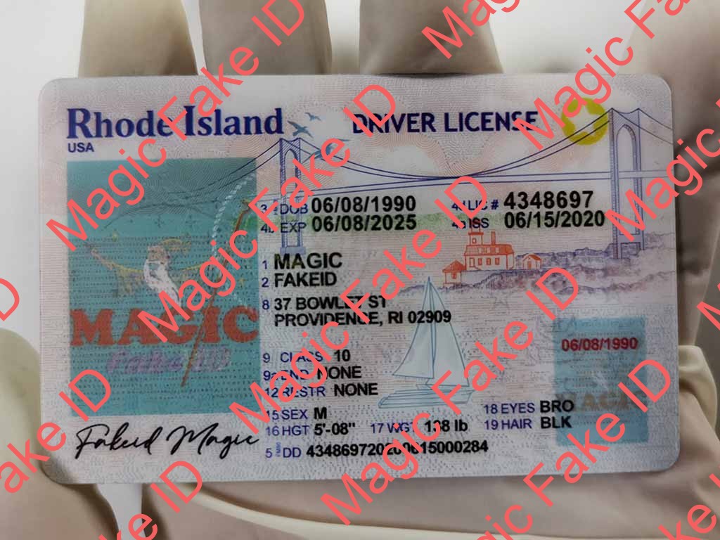 Rhode Island Driver License - Rhode Island Fake ID - Scannable Fake IDs