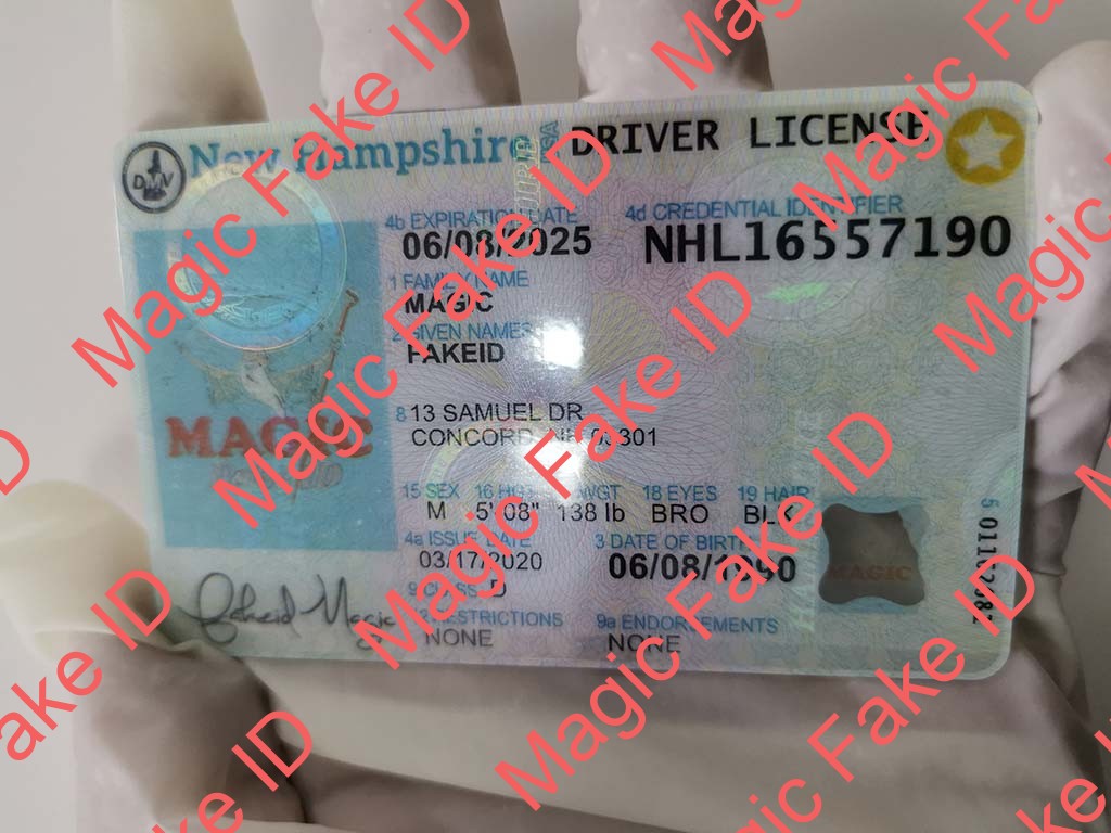 New Hampshire Driver License - New Hampshire Fake IDs - Scannable Fake IDs