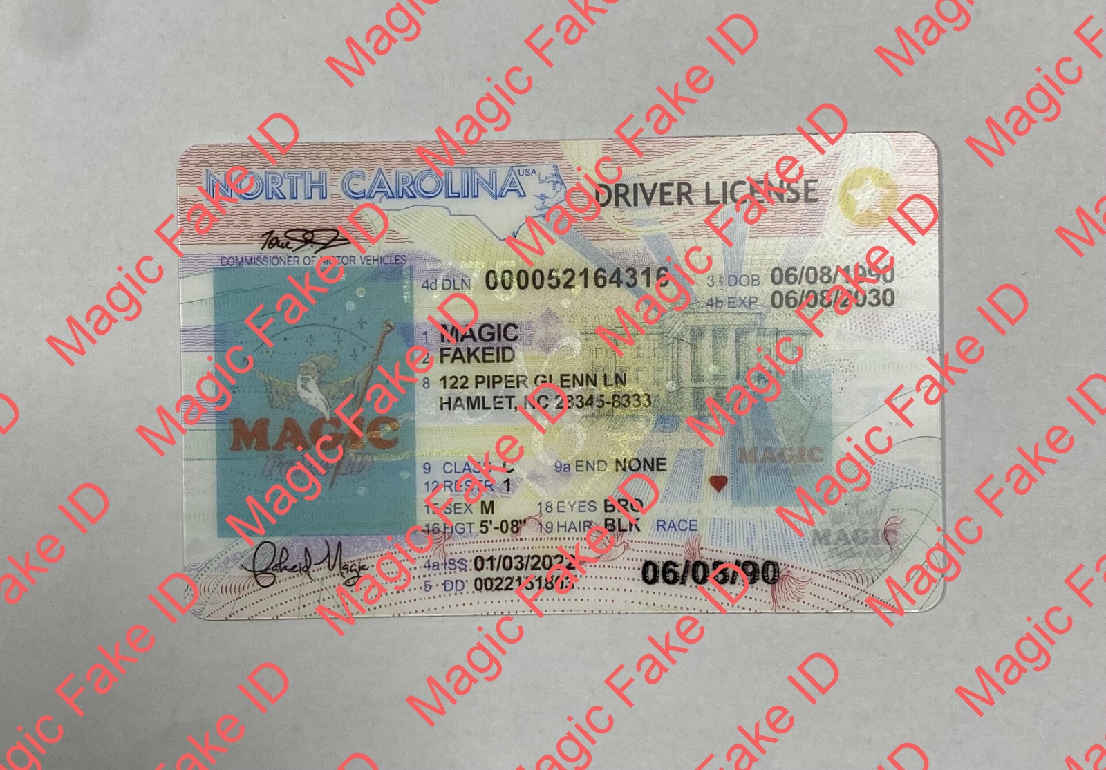 North Carolina Driver License - North Carolina Fake IDs . At MagicFakeIDph, we offer the guaranteed best Fake IDs at affordable prices.All our IDs scan, hold working holograms, present working UV to pass backlight test,